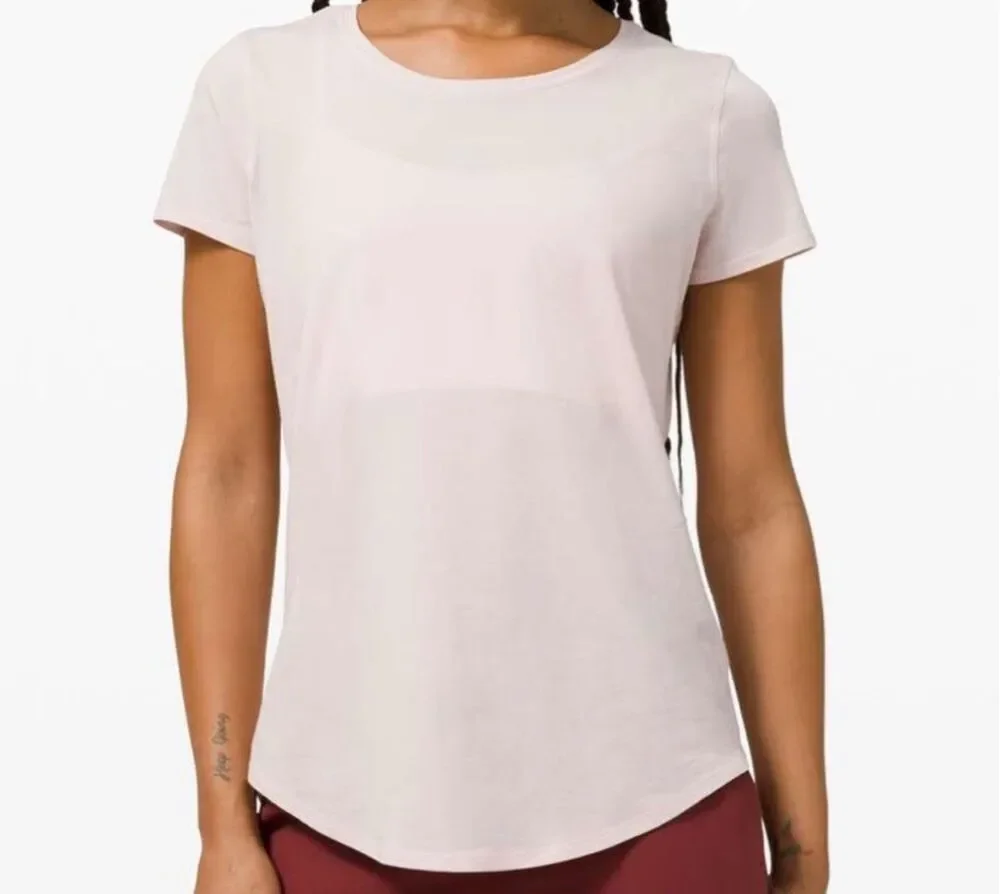 Lululemon Love Crew T-shirt Light Pink Size 8